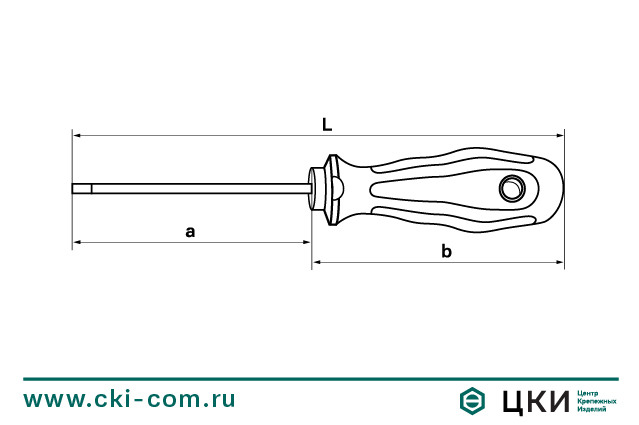 Отвертки слесарные Felo, серия 800 - чертеж
