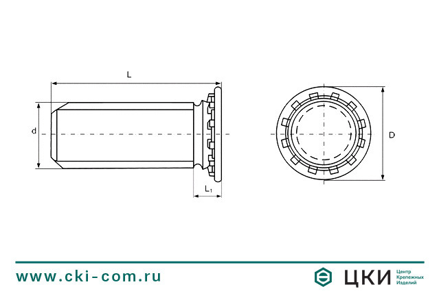 Шпилька FH запрессовочная резьбовая