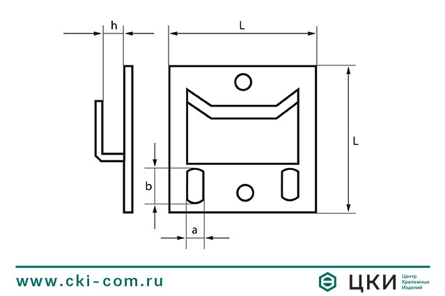Кляймер для стеновых панелей (чертеж)