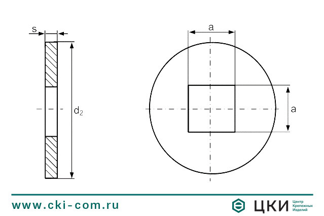 Шайба DIN 440 V для деревянных конструкций