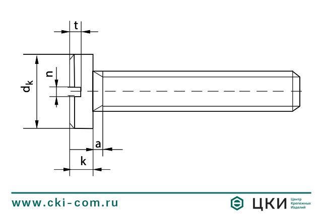 Винт DIN 920 чертёж ГК ЦКИ