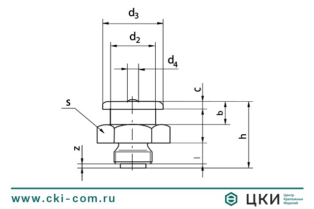 Пресс-масленка DIN 3404 чертёж ГК ЦКИ