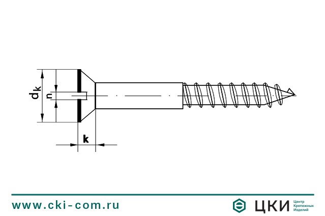 Шуруп DIN 97 чертеж ГК ЦКИ