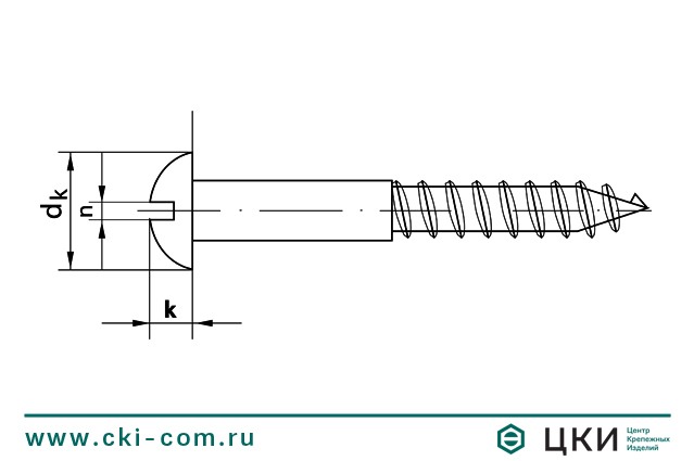 Шуруп DIN 96 чертеж ГК ЦКИ