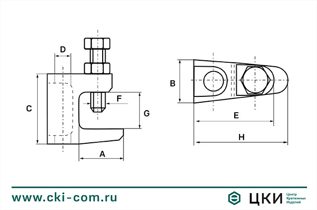 Струбцина монтажная TK(чертеж)