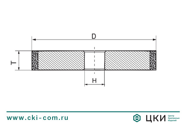 Круг обдирочный по металлу(чертеж)