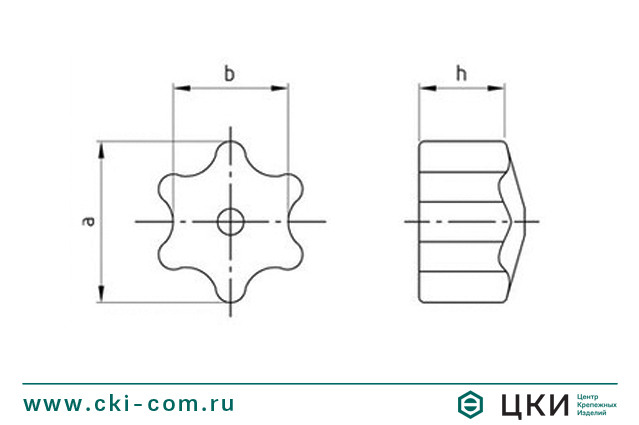 Заглушка антивандальная для шлица Torx арт.9156 чертёж