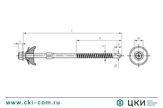 Саморез art.9520 (чертёж)
