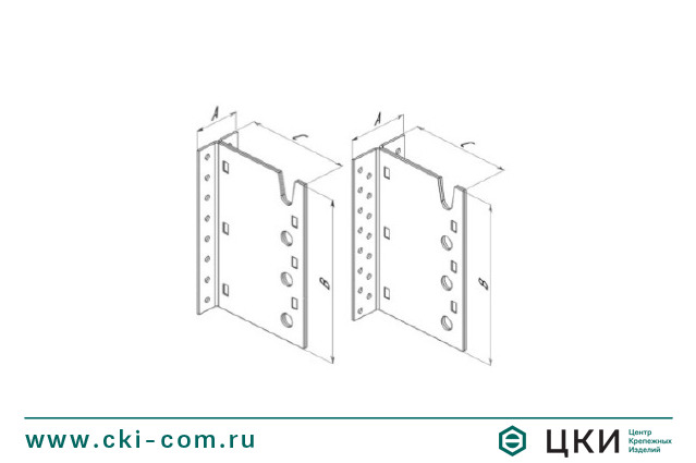 Опора скрытого крепежа чертеж