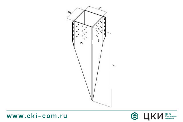 Опора столба Русский штык