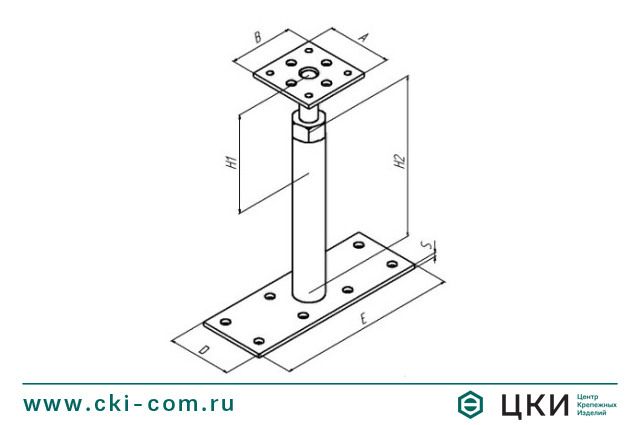 Лифт регулировочный со втулкой (компенсатор усадки)