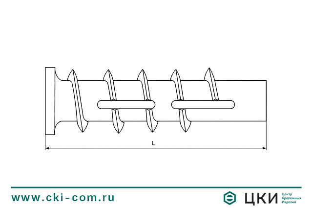 Дюбель GB для газобетона и легкого бетона