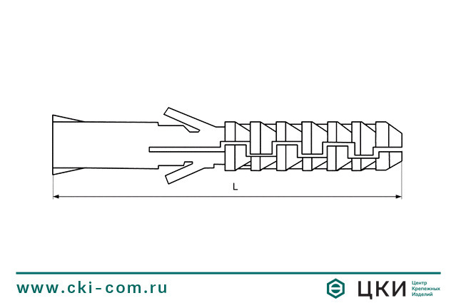 Дюбель PND L чертёж