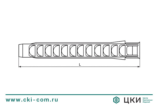 Дюбель SXL (чертёж)