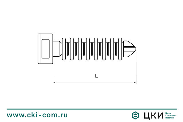 Дюбель PDR (чертёж)