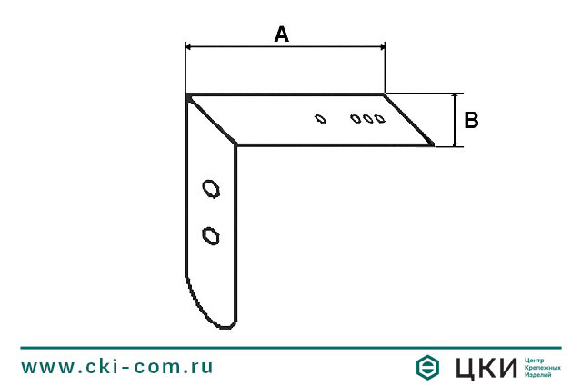 Кронштейн бытовой чертёж