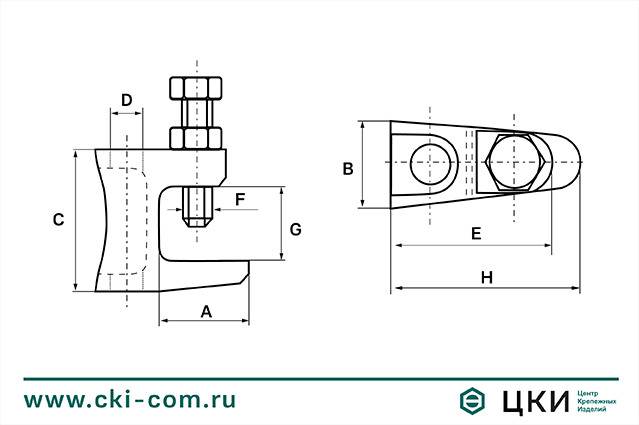 Струбцина TKN (чертёж)