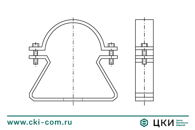 Хомут KOPI чертеж