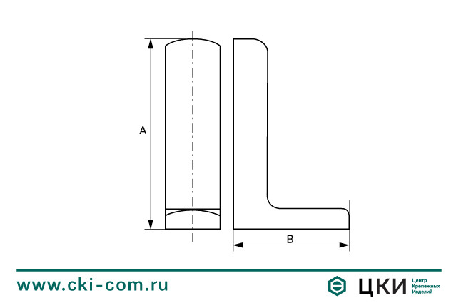 Консоль мебельная V-37  с накладкой (чертеж)