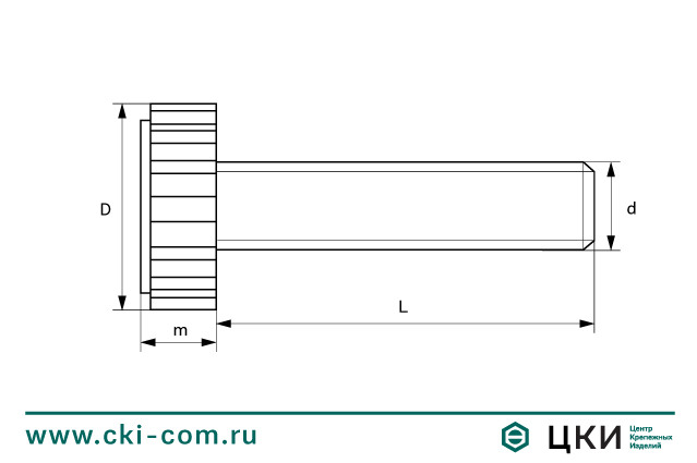 Опора резьбовая для мебели (чертеж)