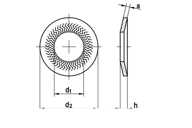 Шайба контактная art.88126 рифленая