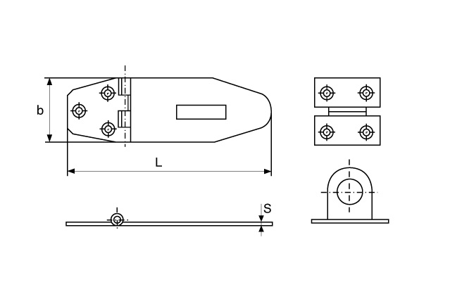 Проушина замка М 8052-А