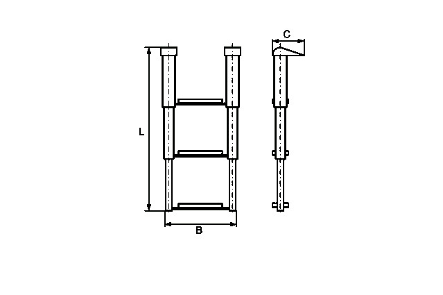 Трап раздвижной М 8437