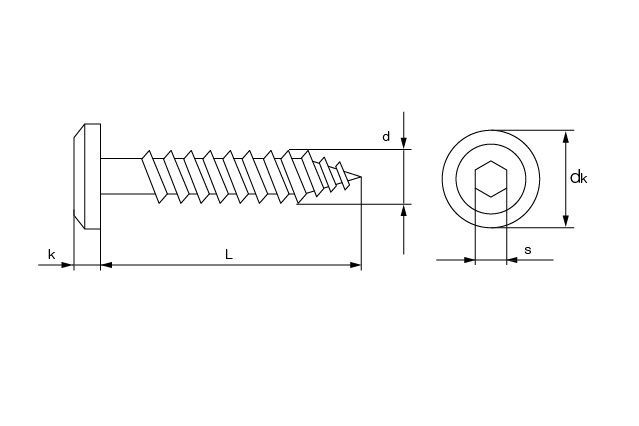 Шуруп мебельный