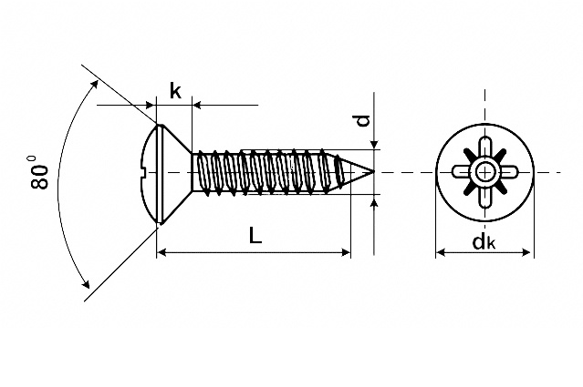 Саморез DIN 7983 C