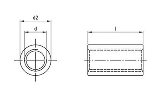 Втулка резьбовая круглая art.9070