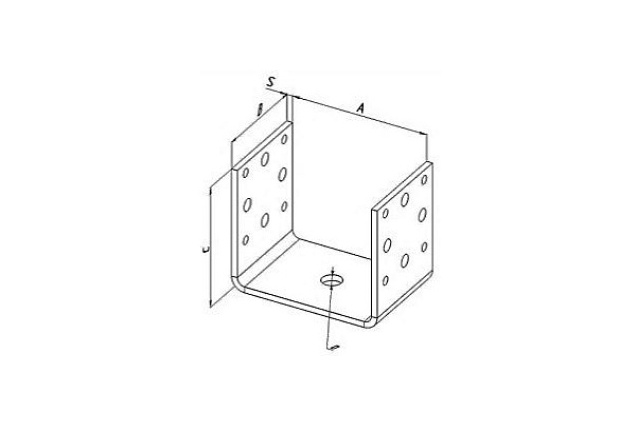 Скоба на брус