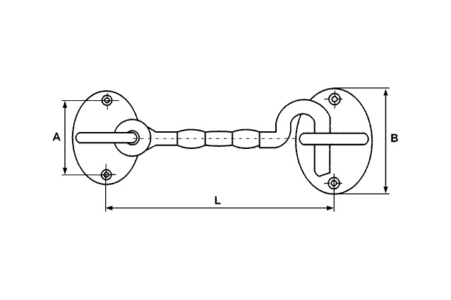 Крючок дверной М 8384