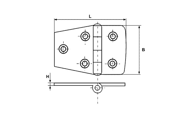 Петля дверная М 8234