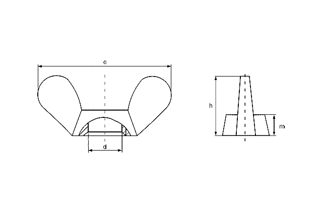 Гайка-барашек DIN 315