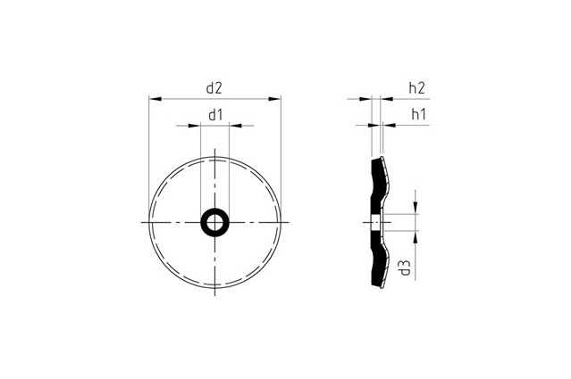 Шайба уплотнительная под линзообразную головку