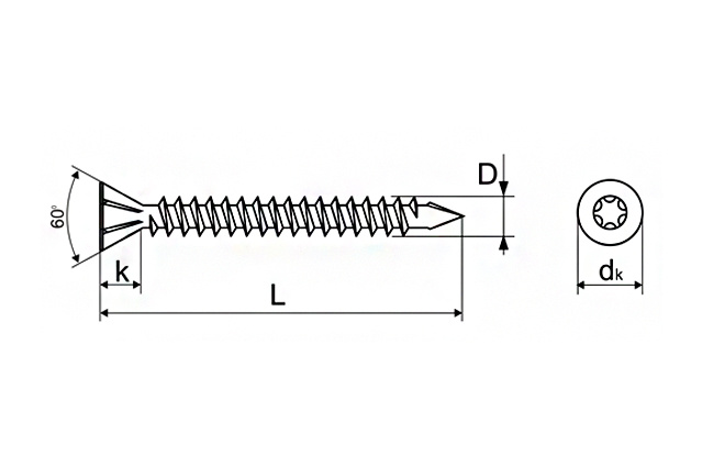 Саморез для пола и отделки INFIX