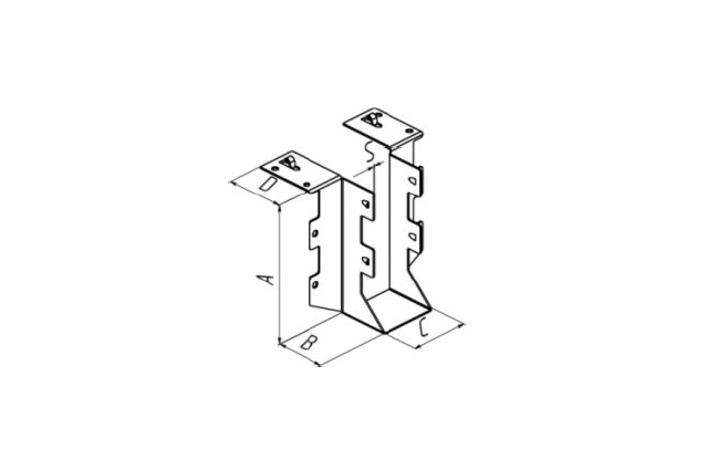 Открытая опора бруса "Американка" (тип 3)