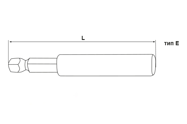 Держатель бит магнитный 1/4