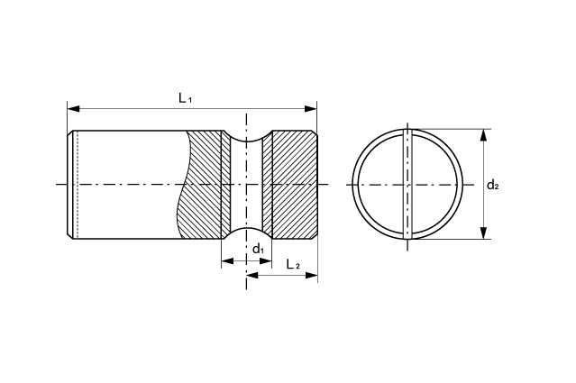 Гайка мебельная потайная