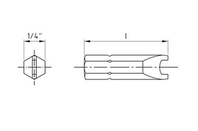 Бит art.9109 со шлицем SPANNER (SP)