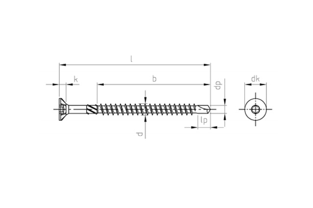 Саморез для террас art.9246