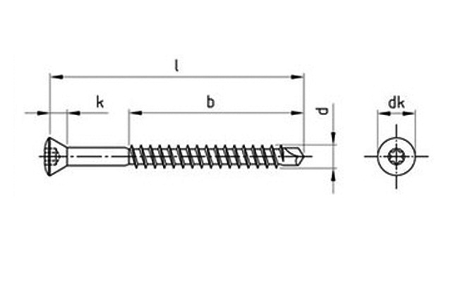 Саморез нержавеющий для половой доски art.9041
