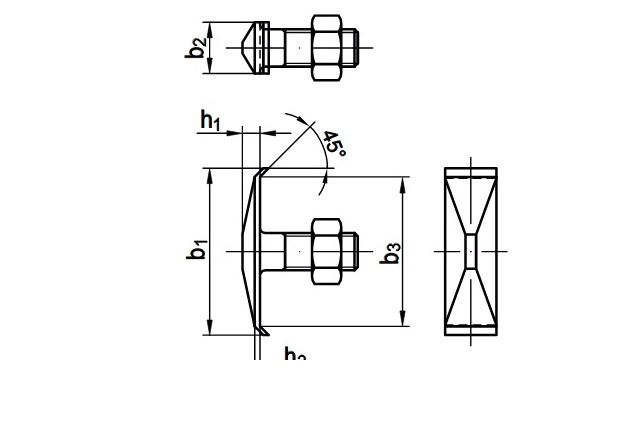 Болт анкерный DIN 25193 с гайкой