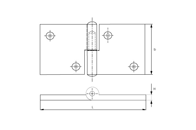 Петля для люка М 8239