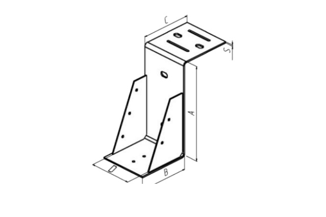 Опора бруса "Карман"