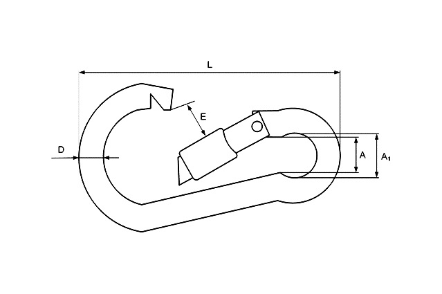 Карабин пожарный DIN 5299 D