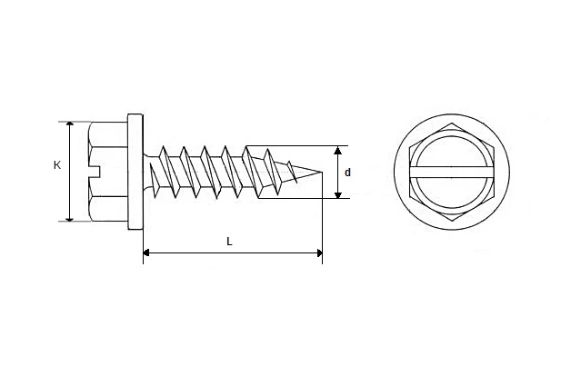 Саморез остроконечный ш/ш