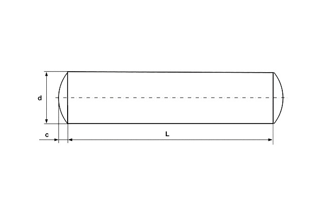 Штифт цилиндрический незакалённый DIN 7 А