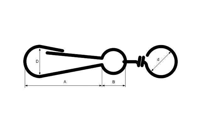 Карабин пружинный с вертлюгом