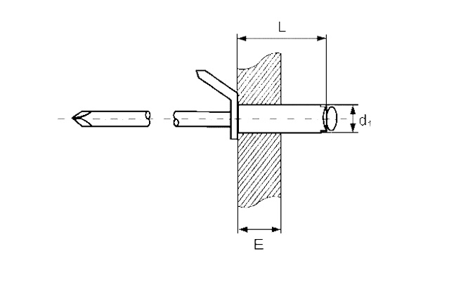 Заклёпка тяговая заземляющая